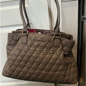 Large Brown Vera Bradley shoulder bag leather